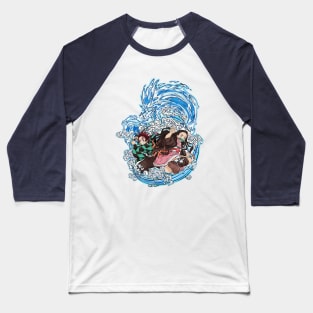 Water Breathing Dragon Baseball T-Shirt